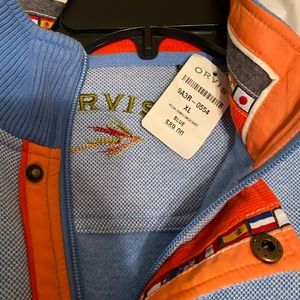 Men’s blue Orvis Pullover brand new